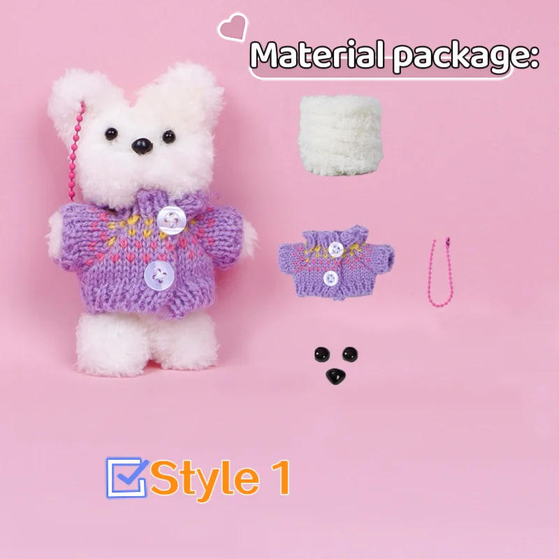 Description Picture 6 of itemKawaii Plush Iron Wire Strip DIY Pendant Material Pack Soft Wool Twist Stick Rod Felt Strip Handmade Crafts Gift Accessories