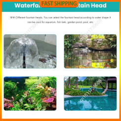 Buy Now 9Pcs Small Fountain Nozzle Kit Water Fountain Nozzle Heads For Pond Fountain Submersible Pump Pool