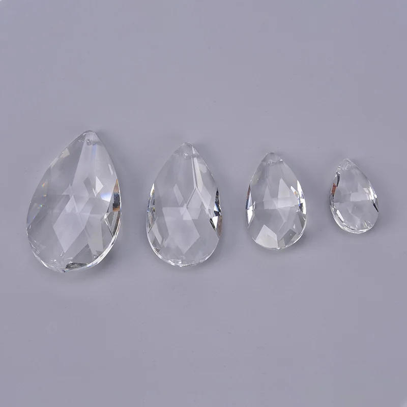 Description Picture 3 of itemClear Chandelier Glass Crystals Lamp Multi Faceted Bead Hanging Drops Pendants