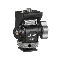 JLwin JL-21 Camera Monitor Mount Bracket with Cold Shoe Field Monitor Mount with 1/4 InScrew for Monitors LED Light Flash