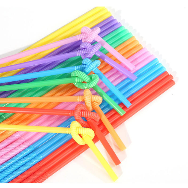 Description Picture 3 of item50/500/1000Pc Colorful Foldable Drinking Straws Juice Cocktail Beverage Straws for Party Bar Kitchen Accessory Wedding Wholesale
