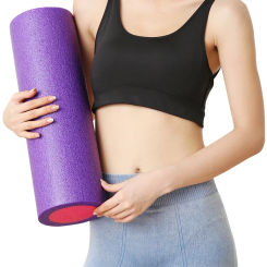 Solid Yoga Block Massage Stick EPE Eco-friendly Fitness Foam Roller Muscle Relaxation Gym Equipment Pilates Body Exercises