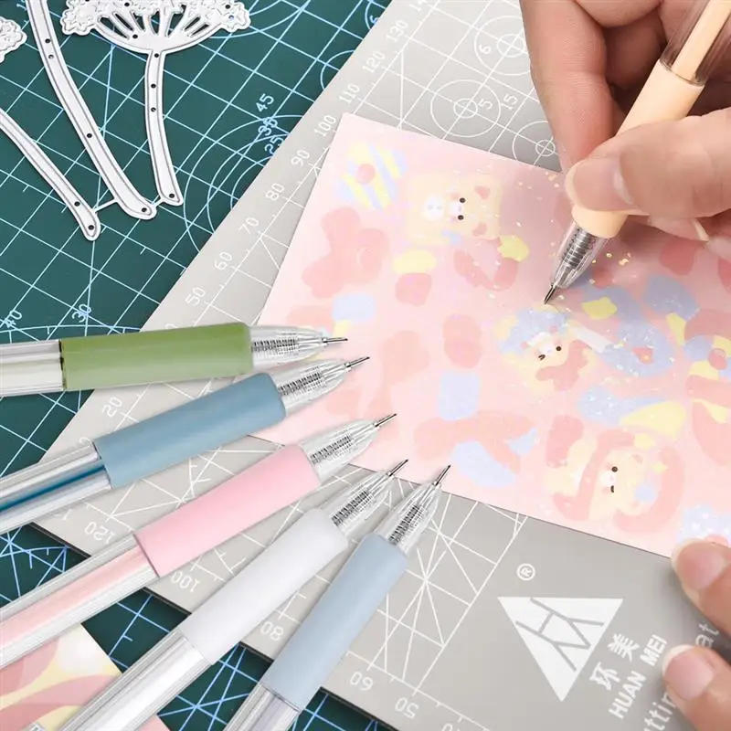 Description Picture 2 of item2+6Pcs Knife Pen Refill Set Art Utility Paper Cut Knife Scrapbooking Sticker Precision Cutting Tool DIY Craft Supplies Cutter