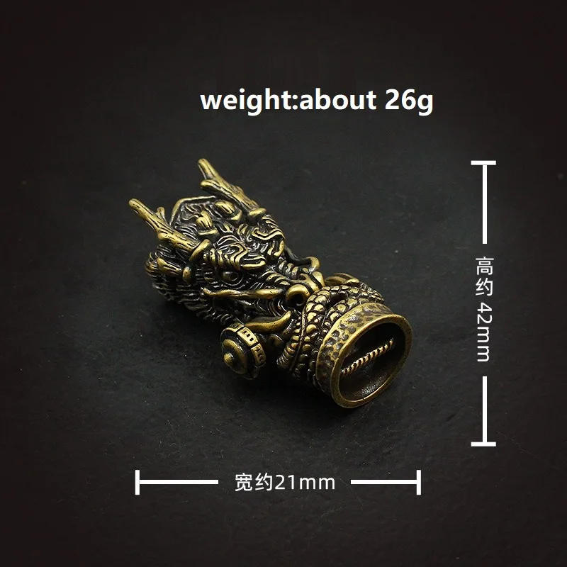 Description Picture 6 of itemEDC Outdoor Tool DIY Accessories For Bracelet Weaving Paracord Multifunction Buckle Brass Wolf Head / Dropshipping