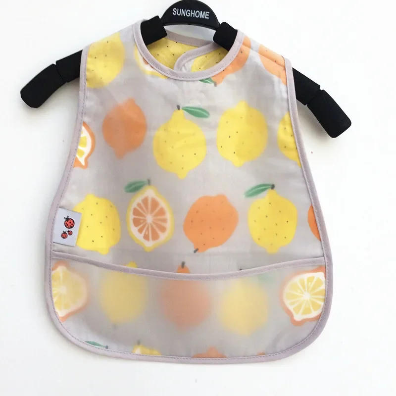 Description Picture 4 of itemBaby Cartoon Pattern EVA Waterproof Feeding Bibs with Pocket Adjustable Cute for Children Apron Kids Boy Girls Burp Cloths Stuff