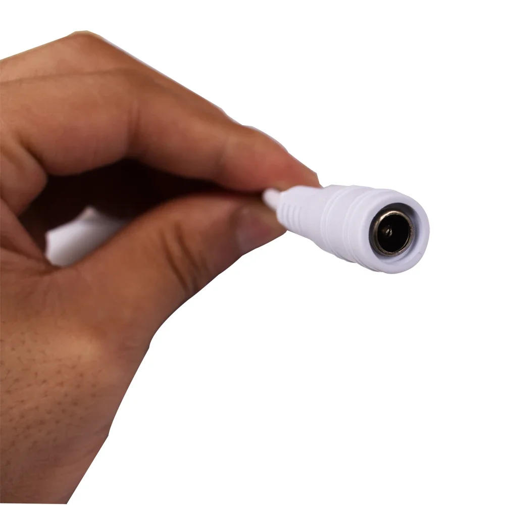 Description Picture 5 of item1/5/10 Pcs 5.5x2.1mm DC Male Female Power Plug Cable Wire Jack Adapter Connector for CCTV Single Color 3528 5050 LED Tape Light