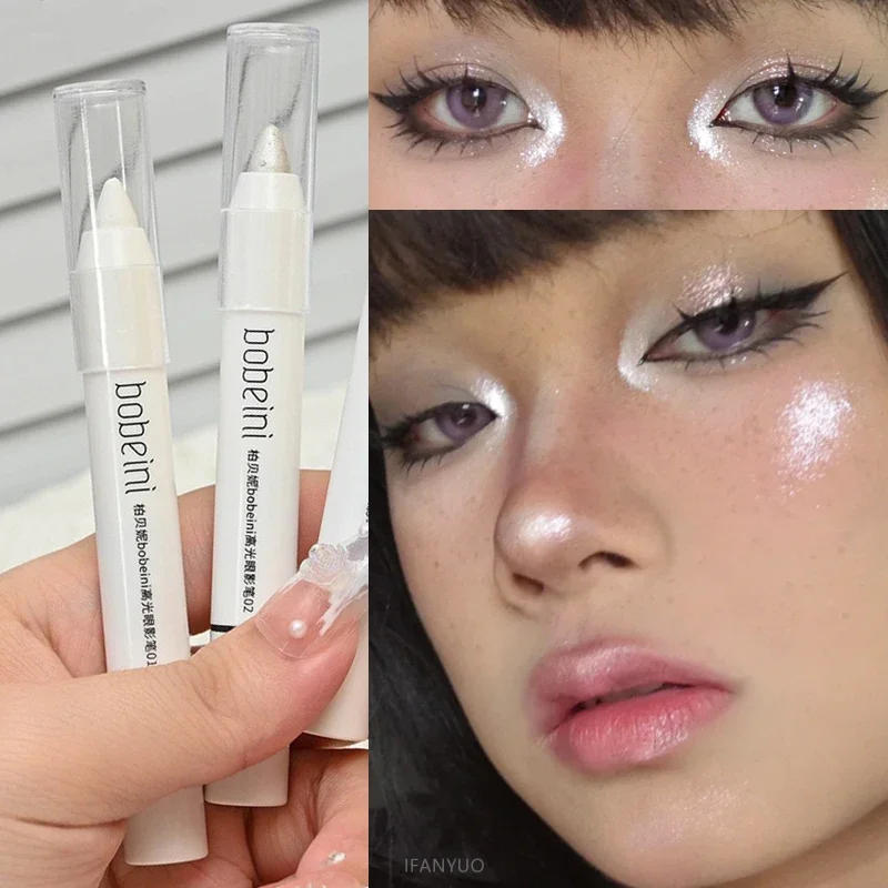 Description Picture 5 of itemShimmering Highlight Stick Undereye Brightener Pencil Glitter White Eyeshadow Pencil for Bright Eyes Smudge-Proof Eye Makeup