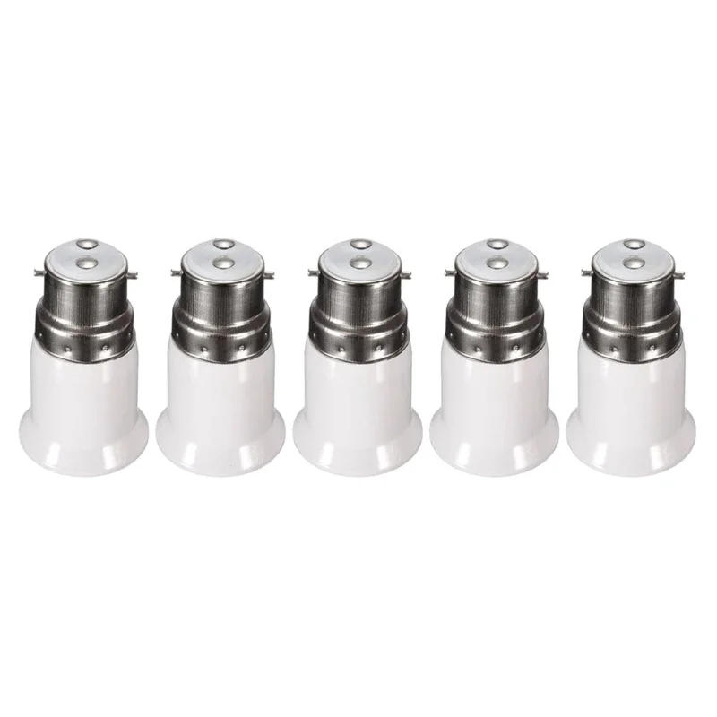 Description Picture 6 of item1 Pc/5 Pcs B22 To E27 Converter-Lamp Socket Adapter Light Bulb Base Converters Bayonets To Screw Adapter Holder Set