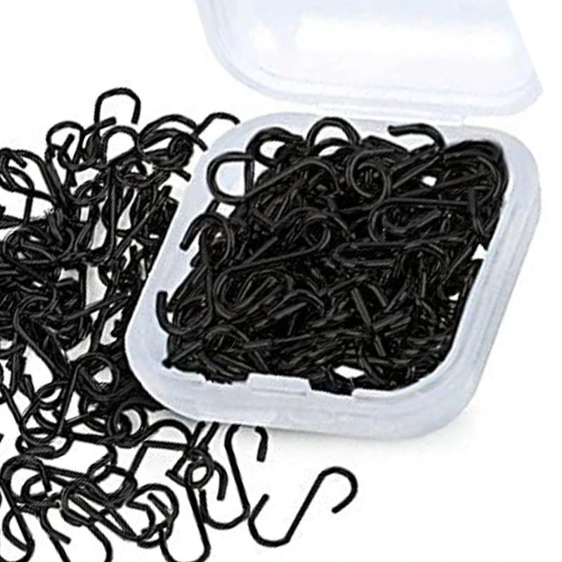 Description Picture 4 of item150/200pcs Small S Hook Metal S Shaped Wire Hook Christmas Ornament Hangers M4YD