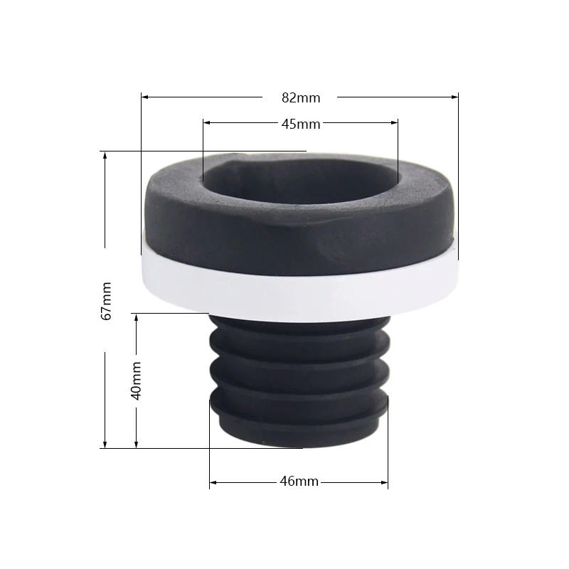 Description Picture 4 of item1pc Urinal Flange Sealing Ring Toilet Connector Leak-proof Odor-proof Horse Head Sewage Wall/Floor Drain Installation Fittings