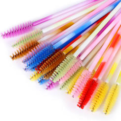 50/100Pc Eyelash Brush Disposable Eyebrow Brushes Rainbow Mascara Wand Applicator Lash Extension Cosmetic Makeup Tools Wholesale