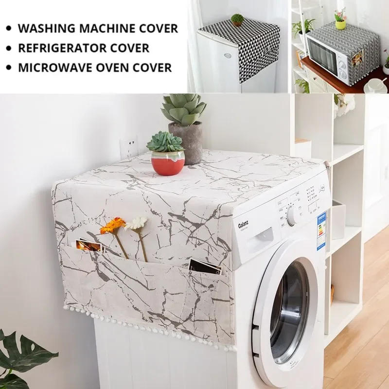 Description Picture 3 of itemGeometric  Dust Covers Washing Machine Covers Refrigerator Dust