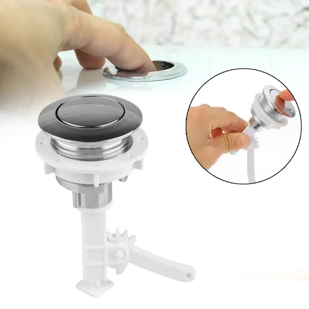 Description Picture 3 of itemToilet Tank Button 38mm ABS Bathroom Toilet Push Single Flush Button Water Tank Button For Toilet Seat In Home