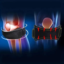 Comfortable Knee Patella Stabilizer Strap for Running, Hiking, Soccer, Basketball - Supports Weight 45-95kg