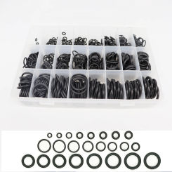 740pcs Rubber O Ring Assortment Kits Sealing Gasket Washer Made of Nitrile Rubber NBR for Automotive Repair, Plumbing and Faucet