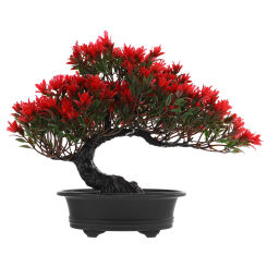 Fake Potted Plants Fake Greenery Plant Artificial Potted Flowers Faux Plants Artificial Tree Simulation Guest Welcoming