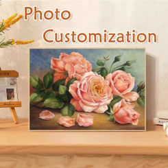 Custom Diamond Painting Photo 5D Rhinestone Square/Round Full Set Cross Stitch DIY Mosaic Custom Embroidery Decor Crafts Gifts