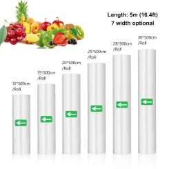 Vacuum Bag Kitchen Food Vacuum Bag Storage Bags For Vacuum Sealer Packaging Rolls Food Fresh Saver 12/15/20/25/30cm*500cm