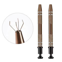 Tweezers Stainless Steel -Pick up Tool  for Jeweler's Small Parts Pickup,Grabber for Nails Clamping- Manicure Cotton Ball -1Pack