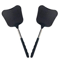 Telescopic Fly Swatters Durable Plastic Heavy Duty Flyswatter With Stainless Mosquito Repellent Tool Home Accessories Tools