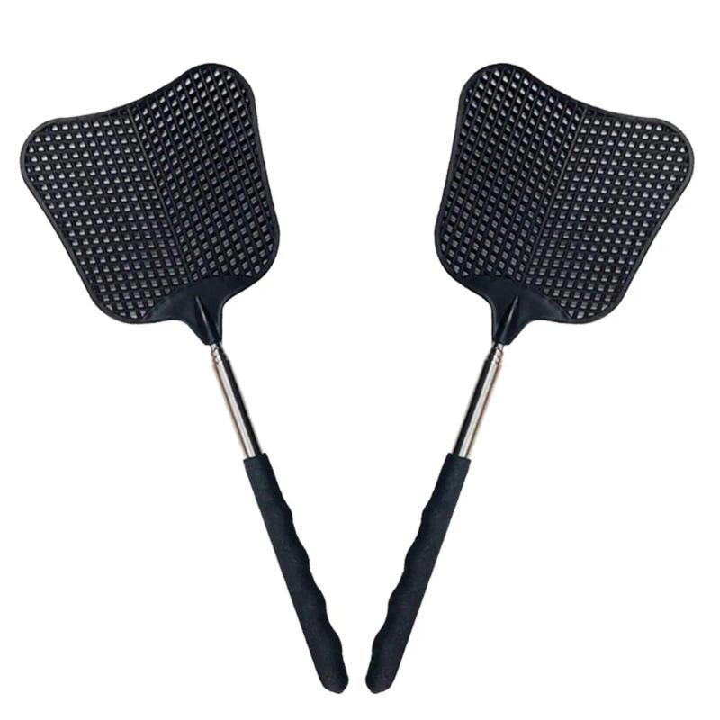 Description Picture 2 of itemTelescopic Fly Swatters Durable Plastic Heavy Duty Flyswatter With Stainless Mosquito Repellent Tool Home Accessories Tools