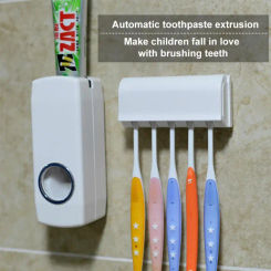 Automatic Toothpaste Squeezer Household Portable Dust-proof Toothbrush Holder Toilet Kit Toothbrush Box Wall Mount Bathroom Tool