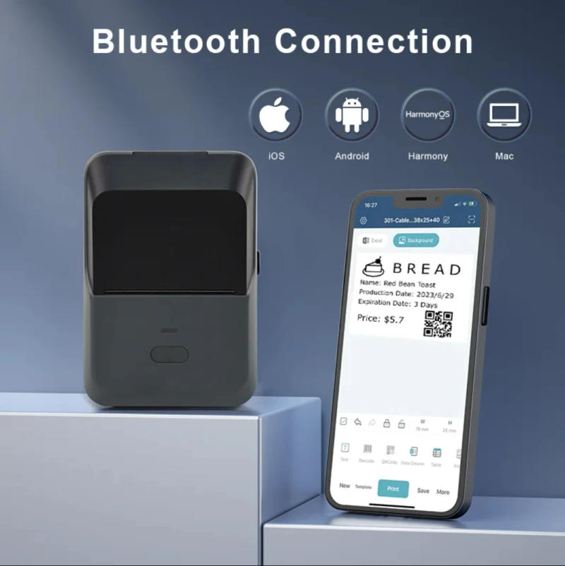 Description Picture 6 of itemPortable Label Printer Mini Thermal Self-Adhesive Sticker Printer Mobile Pocket Tag Price almost same as NIIMBOT B1