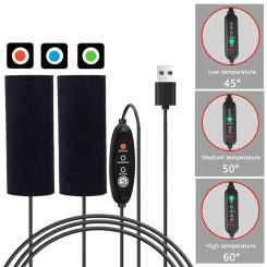 3 Gear Control Motorcycle Handlebar Warmer Warm Protection Electric Heating Handle Grips Breathable Adjustable