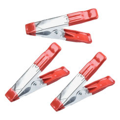 3pcs 4inch A-shaped Clip Metal Spring Clamps Fixed Woodworking Grip Fixing Clamps Home Crafts Repair Hand Tool