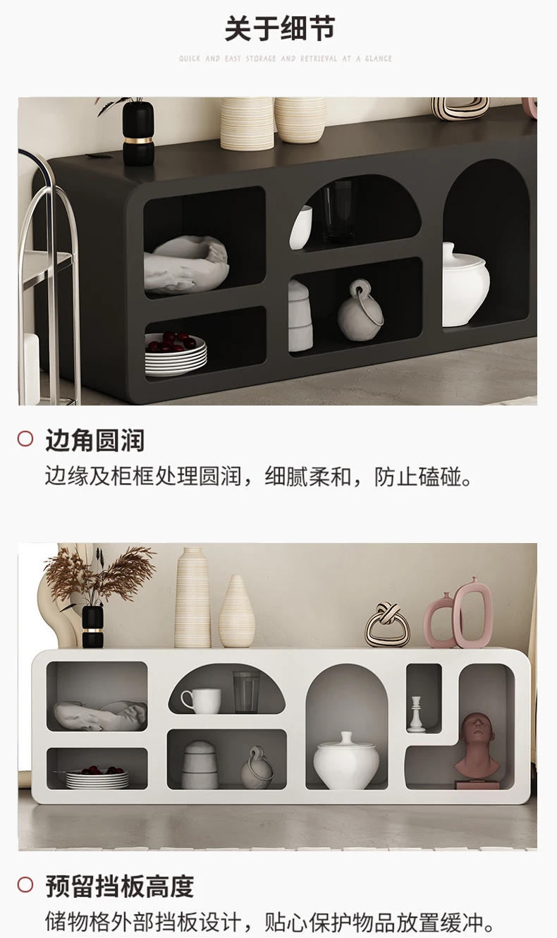 Description Picture 6 of itemWhite Living Room TV Cabinet Curio Display Storage Cabinet Cave Locker furniture vitrina  comodas con cajones  muebles de baño