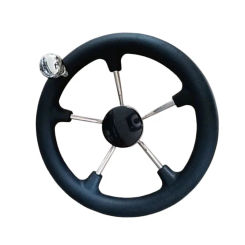 Marine Hardware Accessories Stainless Steel Pu Steering Wheel Marine Steering Gear Direction Turntable