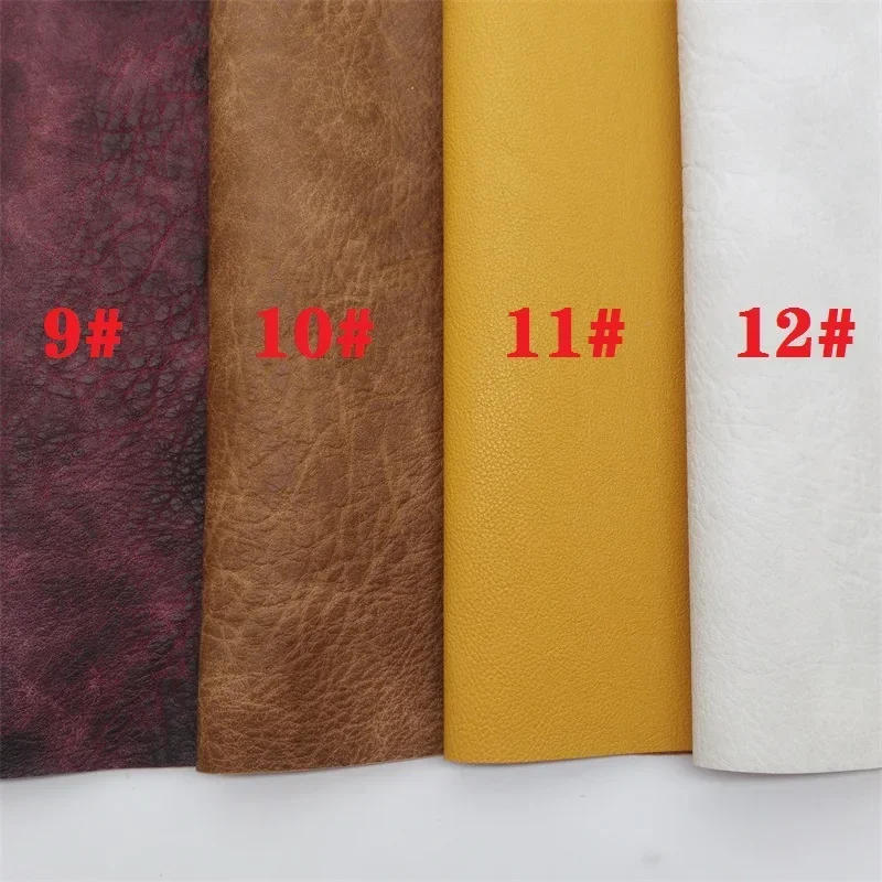 Description Picture 4 of itemVintage Two Tones Synthetic Faux Leather with Felt Backing Vinyl Fabric For Bows Earrings DIY 21X29CM FZ284