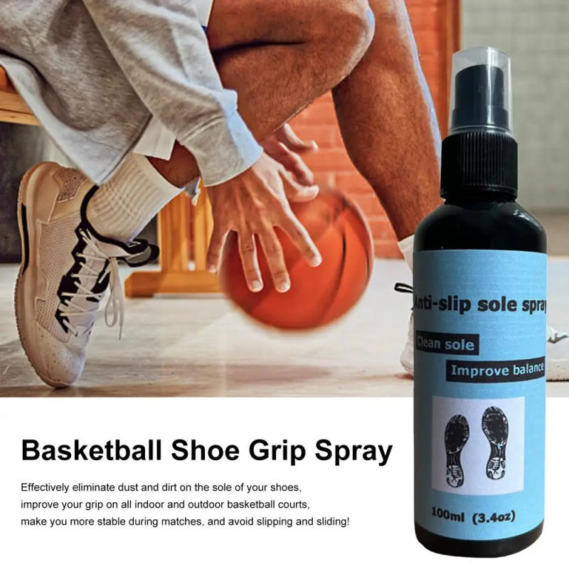 Description Picture 3 of item100ml Shoe Grip Spray Anti-Slip Sole Spray Shoe Sole Protector Improves Traction Cleans & Rejuvenates For Basketball Shoes