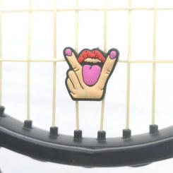 Tennis Racket Dampener 2PCS Cute Tennis Racket Vibration Dampener Shock Absorbers Soft Silicone Tennis Vibrastop Dampener Tennis