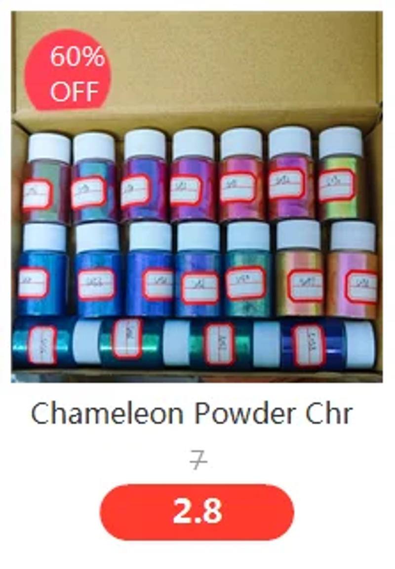 Description Picture 4 of itemSparkly Chameleon Nail Opal Flakes Magic Mirror Aurora Thick Nail Sequins Pigment Eye shadow Colorshift Mermaid Nail Chrome Dust