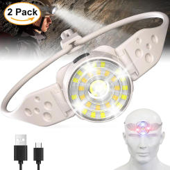 2Pack USB Rechargeable Headlamp Powerful Led 5 Light Modes Head Flashlight Headlight For Fishing Camping Hiking Mini LED Light