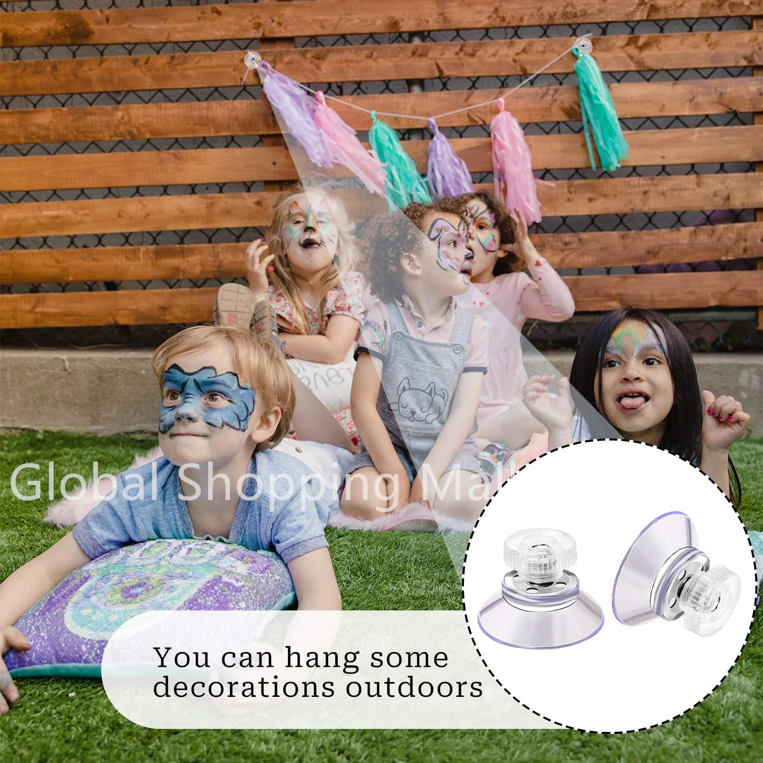 Description Picture 5 of item20PCS Plastic Suction Cups with Screw 25/32/41/53 mm Clear PVC Sucker Pads Strong Adhesive Suction Holder with Screw Nut