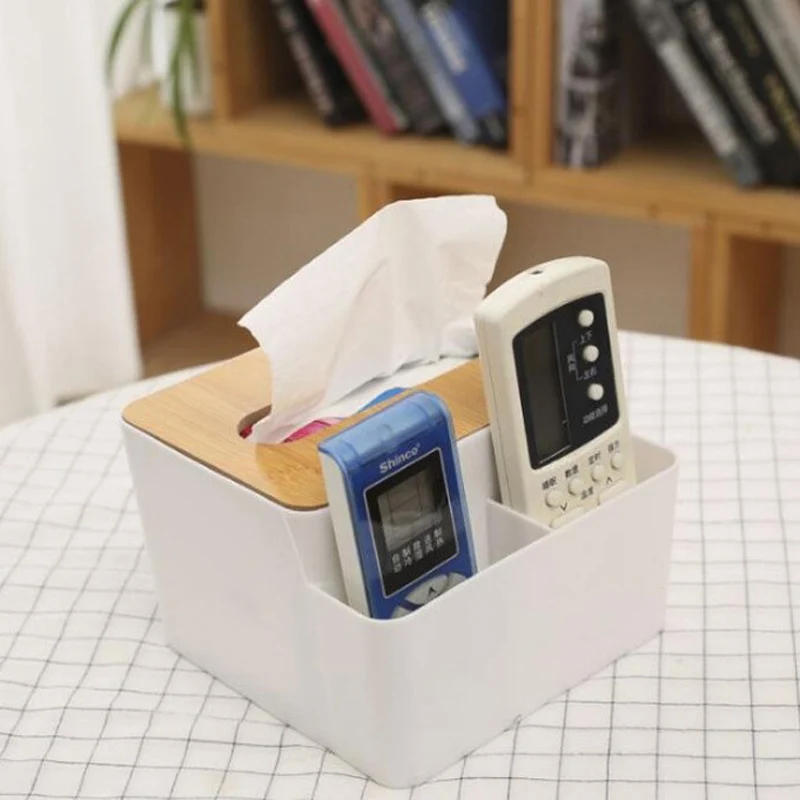 Description Picture 4 of itemTissue Box Wooden Cover Toilet Paper Box Solid Wood Napkin Holder Case Simple Stylish Home Car Tissue Paper Dispenser