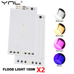 2pcs/lot 100W LED Flood Light Chip SMD 2835 Outdoor Floodlight AC 220V-240V For LED Street Lamp Landscape Lighting