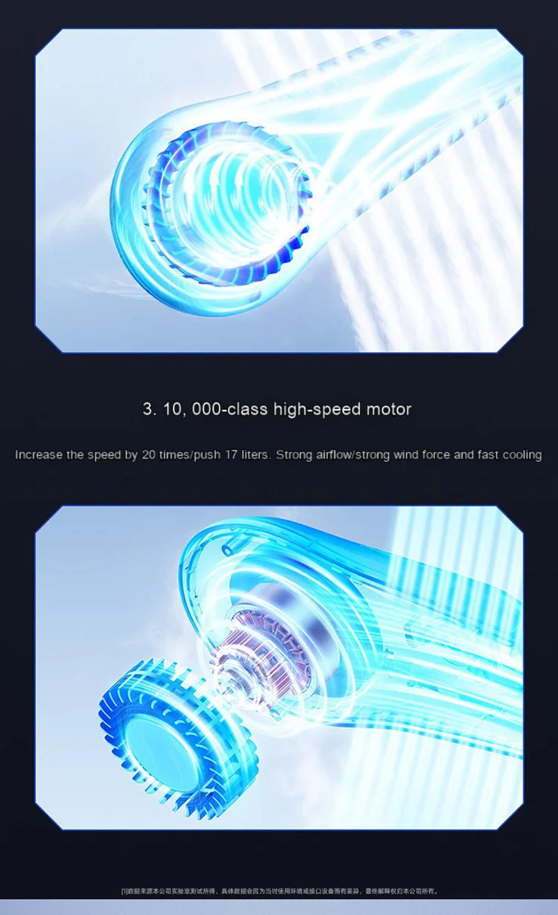 Description Picture 3 of itemNew Hanging Neck Fan Digital Display Power ventilador Bladeless Neckband Fan Portable Air Cooler USB Rechargeable Electric Fans