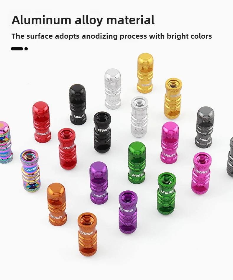 Description Picture 6 of item2PCS Bicycle Presta Valve Cap with Valve Core Removal Function Bike Tubeless Tire Valve Stem Cap MTB Accessories