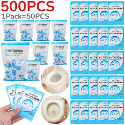 Disposable Toilet Seat Cover Waterproof Safety Toilet Seat Mat Individually Packed Toilet Seat Cover Pads for Outdoor Camping
