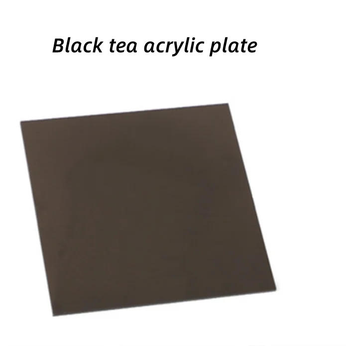 Description Picture 4 of item1Pcs Black / Yellow Tea Acrylic Plate Mirror Matte Matte Plate Translucent Customized Plexiglass Plate Thickness=2/3/4/5mm