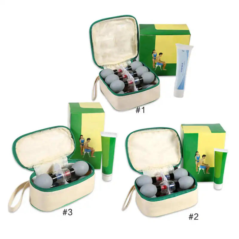 Description Picture 3 of itemAcupressure Suction Cup 18pcs/12pcs/8pcs Vacuum Cupping Promote Blood Circulation Magnetic Therapy Suction Cup Set Massage Jars