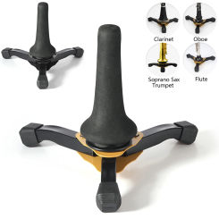 Portable Foldable Tripod Stand Non-slip Wind Instrument Accessories suitable for Holder Clarinet Trumpet Flute Oboe Saxophone