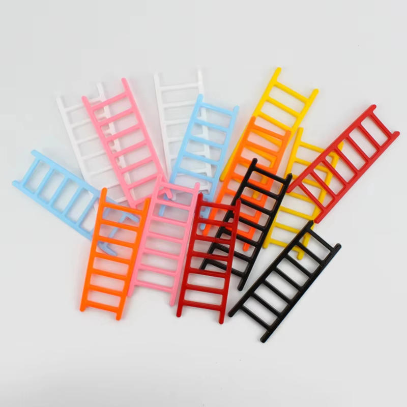 Description Picture 2 of item2pcs  Plastic Colorful Mini Ladder Cake Toppers for Children's Birthday Party Cake Decorations Supplies