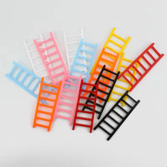 2pcs  Plastic Colorful Mini Ladder Cake Toppers for Children's Birthday Party Cake Decorations Supplies