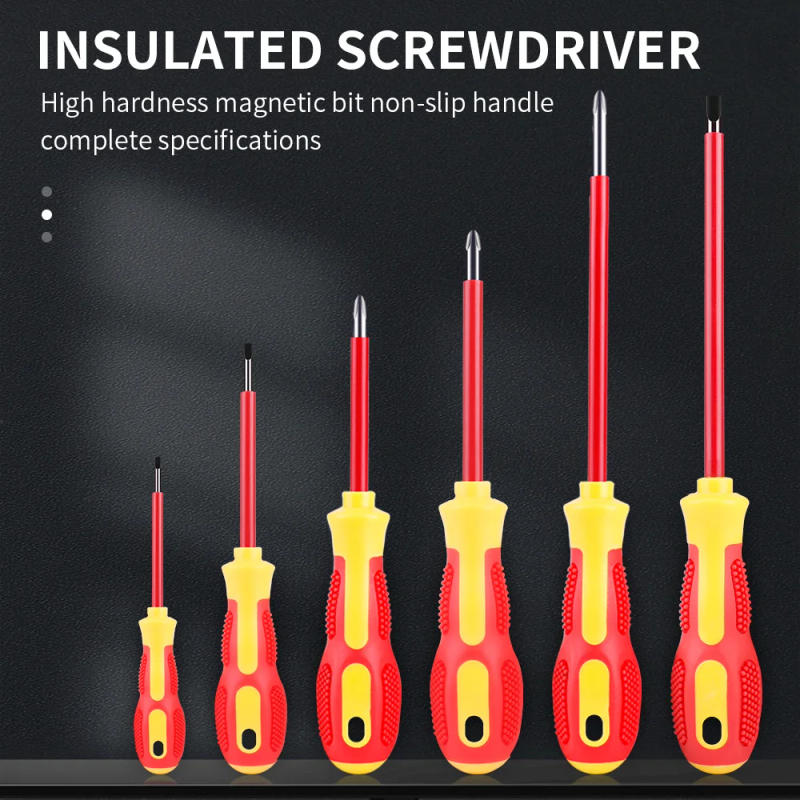 Description Picture 4 of itemLUXIANZI 1pc Precision Screw Driver 1000V VDE Insulated Household Repair Hand Tool Magnetic Slotted Phillips Bit Screwdriver