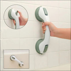Safety Helping Handle Shower Handle Anti Slip Support Bathroom Shower Room Safe Grab Bar Vacuum Strong Suction Cup Handle