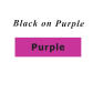 black on purple